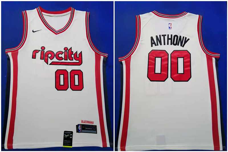Blazers 00 Carmelo Anthony White Red 2019-20 Nike Swingman Jersey,We sell and wholesale Blazers 00 Carmelo Anthony White Red 2019-20 Nike Swingman Jersey on line form chian!